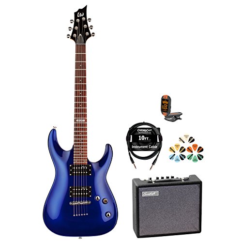 ESP H JBH51EBKIT4 Electric Guitar with Tuner Picks Cable and