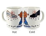 OnceAll Heart Rain Design Porcelain Color Changing Mug with Music