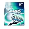 Gillette Mach3 Turbo Refill Blades - 8 Pack