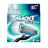 GILLETTE Mach3 Turbo Systemklingen, 8 Stvon "Wick"