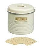 Typhoon Vintage Kitchen Biscuit Storage Tin, Cream