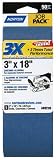 Norton 49259 3X  3 x 18 50 Grit Sanding Belt - 5 Pack