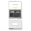 Silver-tone Calculator & Business Card Case