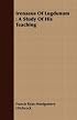 Irenaeus Of Lugdunum: A Study Of His Teaching