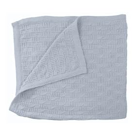 Sage Creek Organics Woven Crib Blanket - Blue