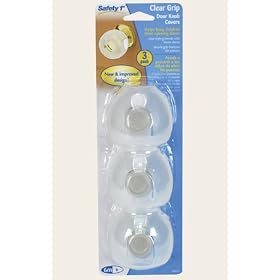Secure Grip Clear Door Knob Covers 3-Pack