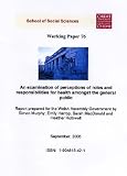 An examination of perceptions of roles and responsibilities for health amongst the general public