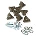 INCRA Build-It Knobs, 1/4-20 by 1-1/2-Inch Bolts, Washers, Set of 8