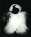 Soft Cuddly Baby Alpaca Fur Stuffed Hand Made Panda Teddy Bear 13 Inch Size ATB_WHITEDKBWN13_035