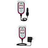 Essential Kit for the Samsung SCH-A950 - includes Car and Wall Charger with Rapid Charge Technology - Gomadic Brand w/ TipExchange Technology