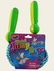 Musical Jump Rope- Colorful Cardio Exercise Training Rope (Green and Yellow)