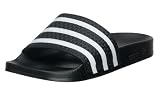 adidas Originals Men's Adilette Slide, Black/White, 11 M