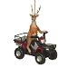 Deer Hunter on a ATV Christmas Ornament