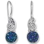 Sterling Silver Caribbean Druzy Dangle Earrings by Sajen