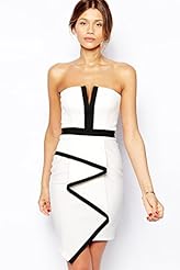 Bandeau Neck Fall Polyester/Spandex Evening Dress 
