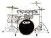 Pacific Drums by DW X7 Shell Pack, Maple, Pearl White (Cymbals and Hardware Not Included)