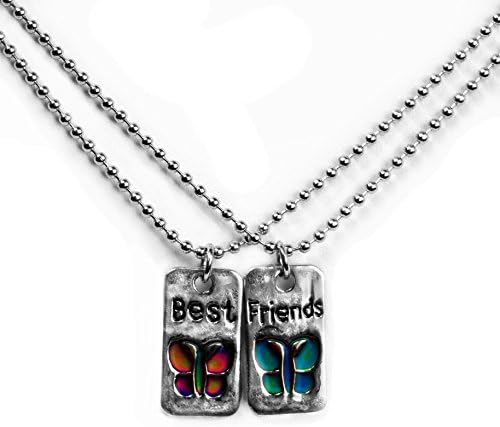 Best Friends Butterfly Mood Necklace