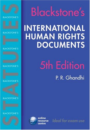 Blackstone's International Human Rights Documents (Blackstone's Statutes)