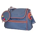 Baby Einstein Zip-Around Nylon Diaper Bag- Gray/ Orange