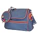 Baby : Baby Einstein Zip-Around Nylon Diaper Bag- Gray/ Orange