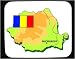 Decorated Mouse Pad with international, Romania, Bucharest
