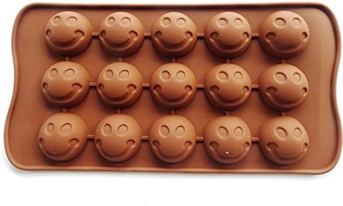 Ainest New Silicone Chocolate Cake Biscuit Candy Decorating Mould Mold Jelly Baking Pan M2 Smile face