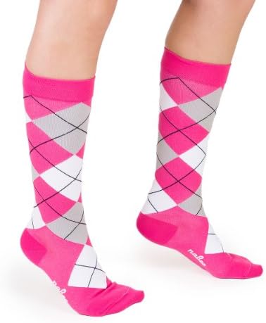 Nabee Socks Women's Frou Socks, Large, Pink/White