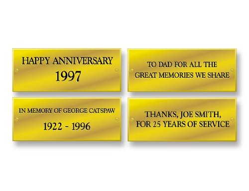 Oxford Garden BP Brass Plaque