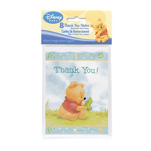 Winnie the Pooh Baby Shower Thank You Notes