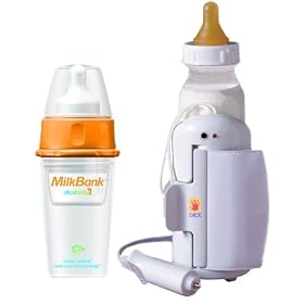 Bottle Warming kit - Contains one Mikbank feeding bottle and a Dexbaby Automobile Bottle Warmer