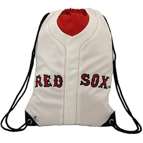 Boston Red Sox White Jersey Drawstring Backpack