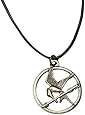 The Hunger Games Movie Mockingjay Pendant on Leather Cord