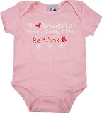 Boston Red Sox Newborn/Infant Girls Pink 'My Heart Belongs To' Creeper