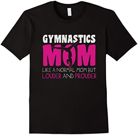 Men's Mom Collection - Loud and Proud Gymnastics Mom Large Black