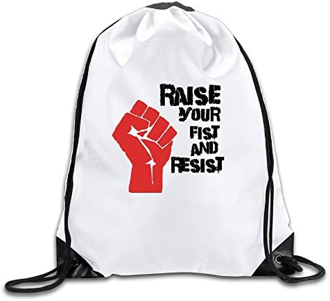 Raise Your Fist And Resist Cool Drawstring Backpack Drawstring Bag