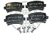 Produkt-Bild: BREMSEN - BREMSBELAG / BREMSBEL&Auml;GE HINTEN VW GOLF V (1K1), TOURAN (1T1, 1T2), JETTA III (1K2), CADDY III Box (2KA, 2KH), PASSAT (3C2), GOLF V PLUS (5M1, 521), CADDY III Kombi (2KB, 2KJ), EOS, PASSAT Variant (3C5) 02/2003 -