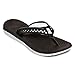 Nike Womens Flex Motion Thong Black/White Sandal 11 B - Medium