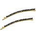 Faceted Crystal Row Two-Tone Bobby Pin - (2 Pcs)