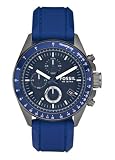 Fossil - Decker Silicone Blue Chronograph - Dial Watch - CH2736