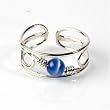 STERLING SILVER TOE RING W/FO - 6mm