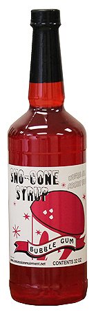 Snow Cone & Shave Ice Syrup 32oz RTU (Bubble Gum)