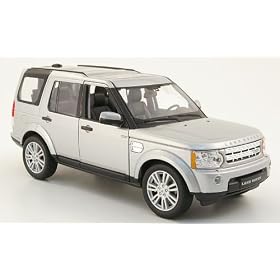 Land Rover Discovery 4, silver, Model Car, Ready-made, Welly 1:24