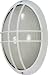 Nuvo Lighting 60/528 Bulkhead 1-Light Large Oval Cage 60W A19, Semi Gloss White