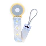 JJ Cole Pacifier Clip, Lemon Posy