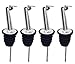 Perfect Pour: Tapered & Hinged Flip Top Pourer, Pack of 4