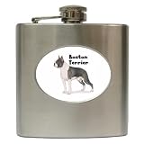 Boston Terrier Hip Flask (6 oz)