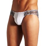 Clever Men's Voyeur Brief, White, Medium ~ Clever