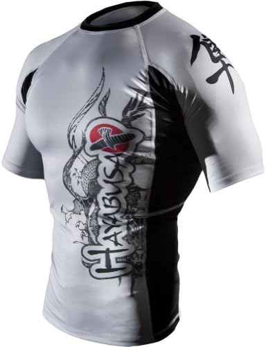 Hayabusa Official MMA Mizuchi Shortsleeve Rashguard - White / Small