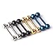 Ruifan Mix Color 316L Stainless Steel Nipple Shield Tongue Barbell Ring Bar Body Piercing 14G 8PCS