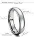 Tungary 6mm Mens Womens Tungsten Carbide Wedding Band Rings Engagement Promise Domed Size 4-14